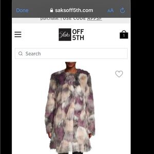 Multicolor Faux Fur Coat